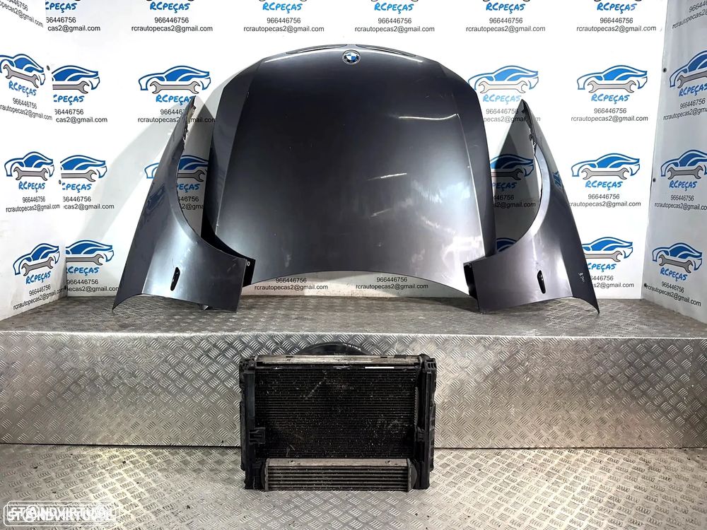 BMW Serie 3 E90 Sedan E91 Touring 320D 163cv Frente Completa Pack M Xenon Carrinha 2004 / 2010 - Parachoque parachoques guarda lama lamas farol farois capo capot capô grelha pack M nevoeiro LCI Pré radiador radiadores - 3