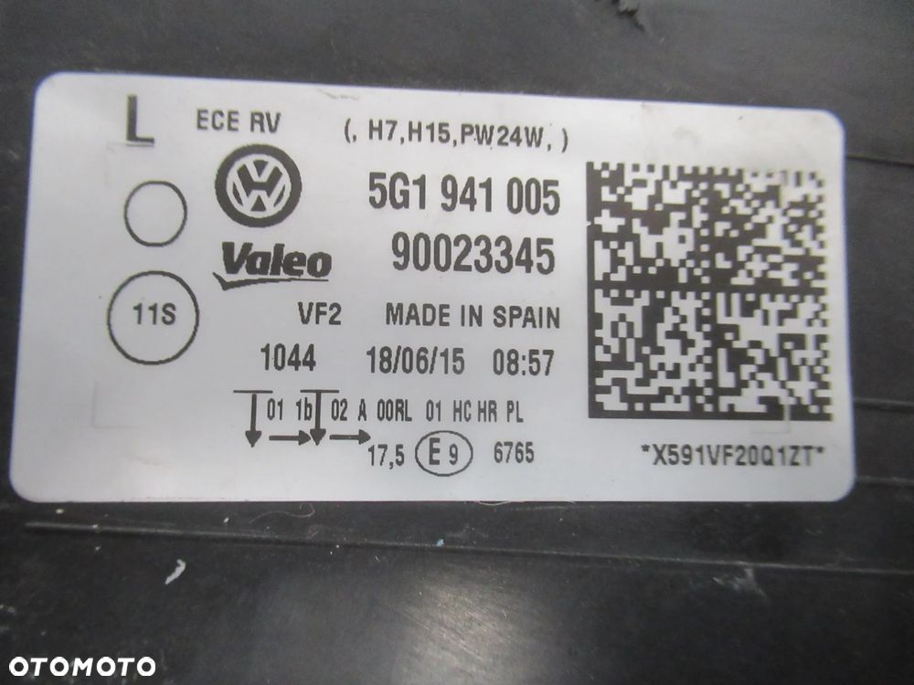 LAMPA PRZEDNIA PRZÓD LEWA VW GOLF VII 7 5G1 2012-2016 - 31