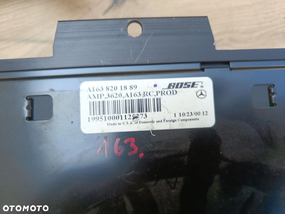 MERCEDES W163 ML GŁOŚNIKI GŁOŚNIK WZMACNIACZ KOMPLET HARMAN KARDON A1638201889 - 12