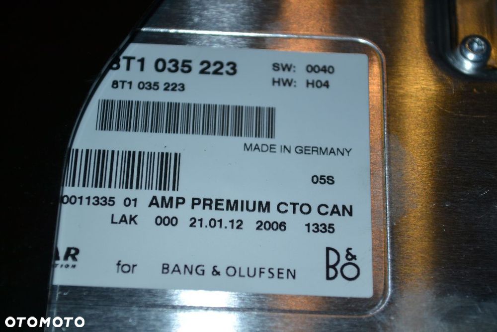 AUDI A4 B8 A5 Q5 WZMACNIACZ DŹWIĘKU BANG&OLUFSEN 8T1035223 - 4