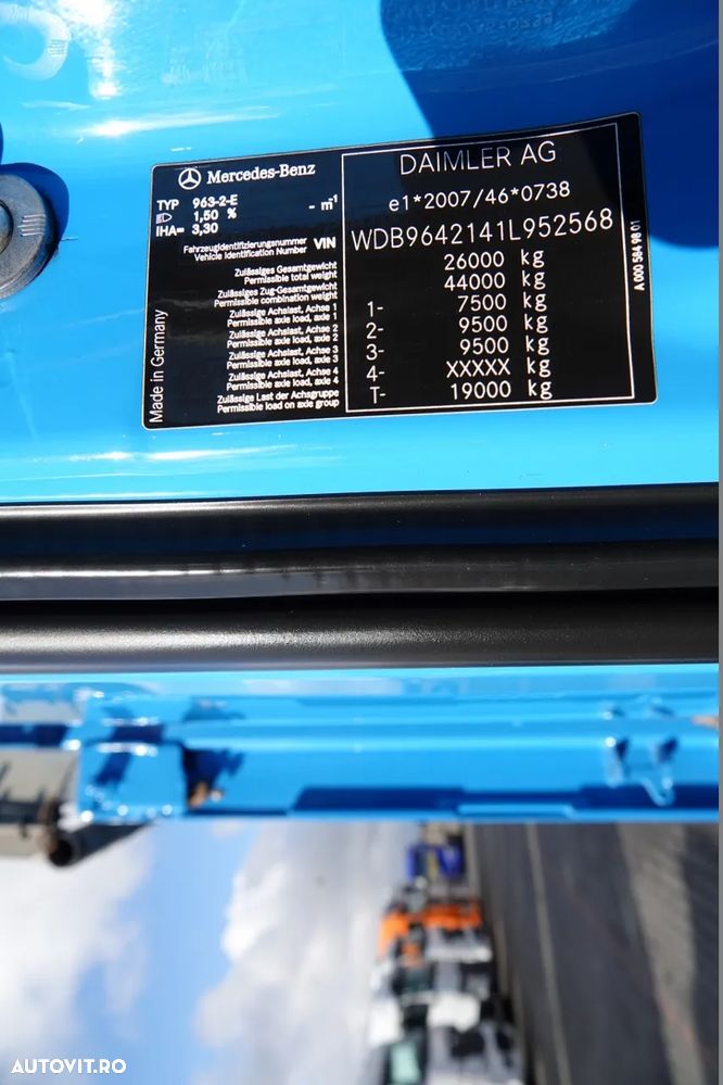 Mercedes-Benz AROCS 2636 / 6x4 / BASCULANȚĂ PE 3 FACE / MEILLER KIPER / EURO 6 / CAPACITATE DE ÎNCĂRCARE: 14.100 KG - 34