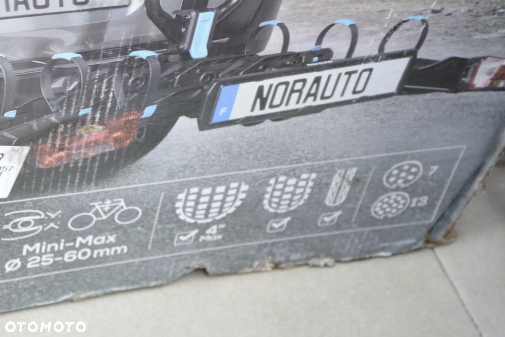 Norauto na 3 rowery na hak odchylany na klucz na elektryki - 5