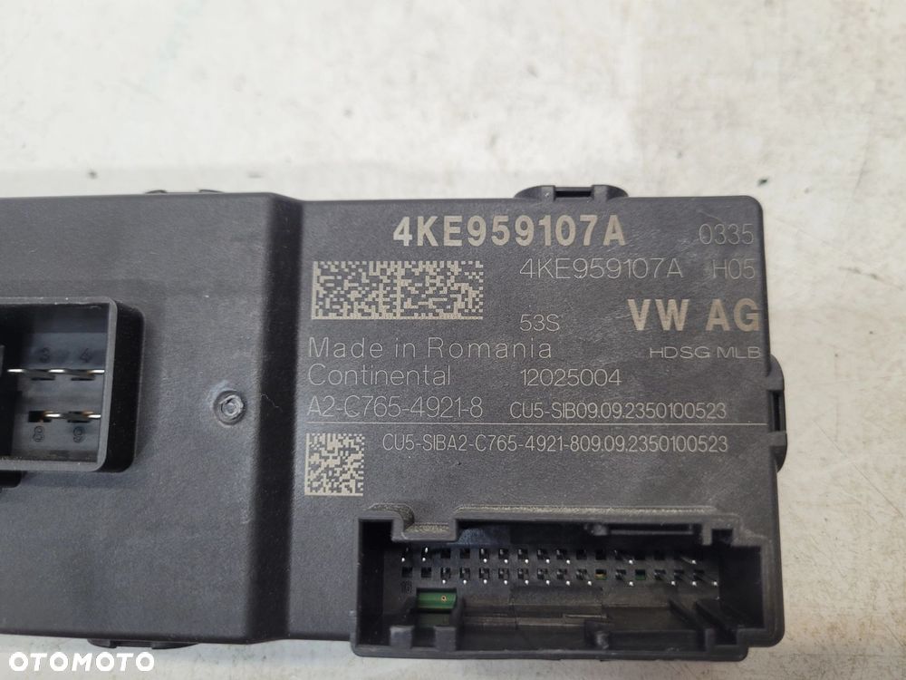MODUŁ STEROWNIK KLAPY BAGAŻNIKA AUDI Q4 E-TRON 4KE959107A - 5