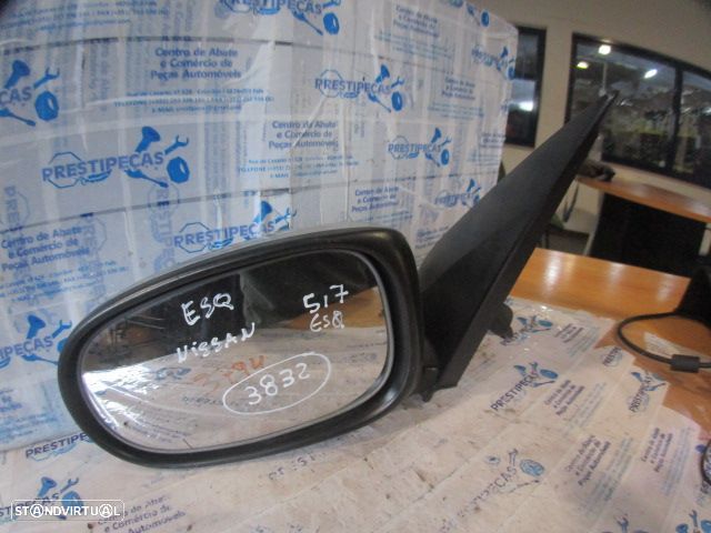 Espelho 96302BN200 NISSAN  ALMERA 2 FASE 1 2000 1.8I 115CV 5P CINZA ESQ ELETRICO 3 PINOS - 2