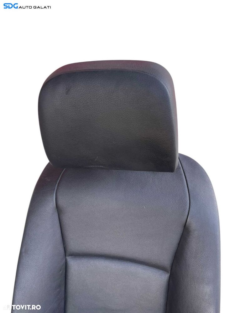 Scaun Piele Neagra cu Incalzire Stanga Fata Sofer BMW Seria 5 F10 F11 2009 - 2017 Cod 52107234966 52107266345 52109144893 52107230648 [B4800] - 9