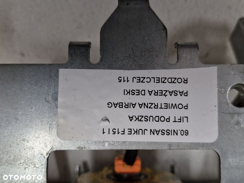 NISSAN JUKE F15 I 1 LIFT PODUSZKA POWIETRZNA AIRBAG PASAŻERA DESKI ROZDZIELCZEJ - 5