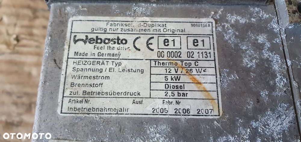 Webasto ogrzewanie postojowe Kia Sorento I D595-JDXAA-03 - 8