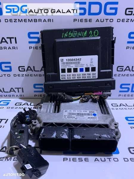 Kit Pornire Calculator Motor ECU Imobilizator si Cip Cheie Opel Insignia 2.0 CDTI A20DTH 160CP 2008 - 2013 Cod 55573330 0281015149 55566722 [L6205] - 1
