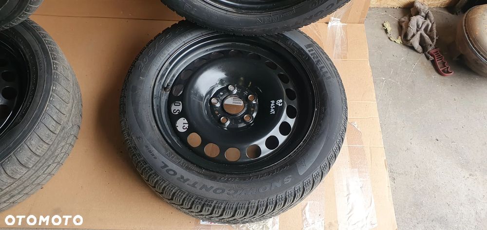 Felgi stalowe z oponami 6,5J ET33 5x112 205/55 R16 Volkswagen Passat B7 7N0601027E - 7