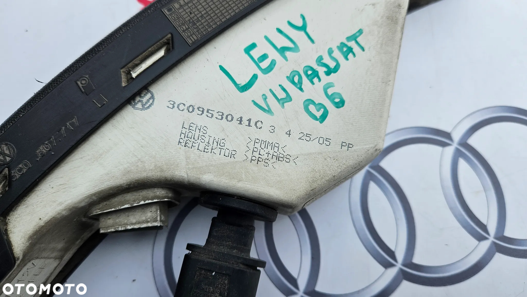VW Passat B6 3C 2005-2010 Kierunkowskaz zderzaka lewy Migacz lewy POMARANCZOWY 3C0953041C - 4