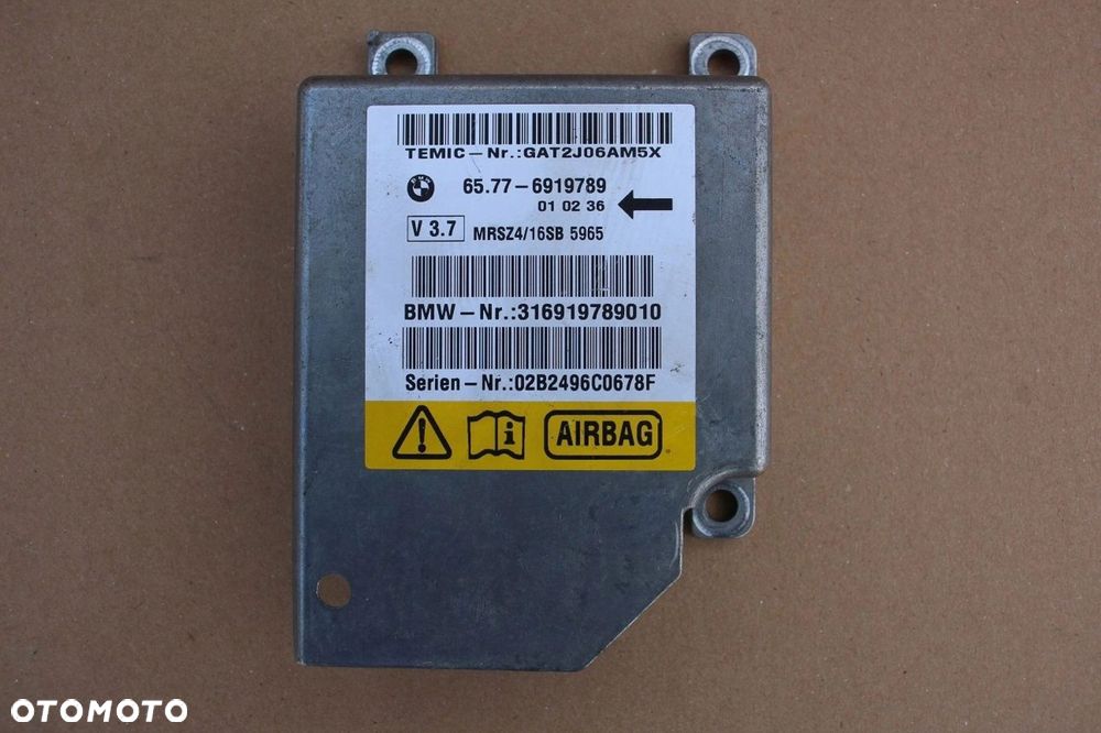 Moduł sensor poduszek AIRBAG BMW 5 e39 6919789 - 1