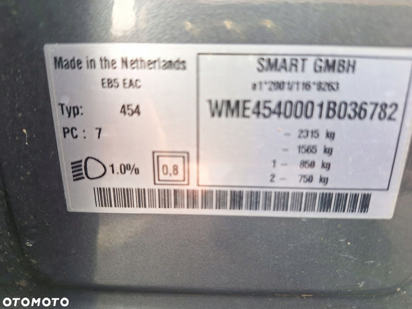 SMART ForFour 454 I MECHANIZM SILNICZEK WYCIERACZEK PRZÓD - 2