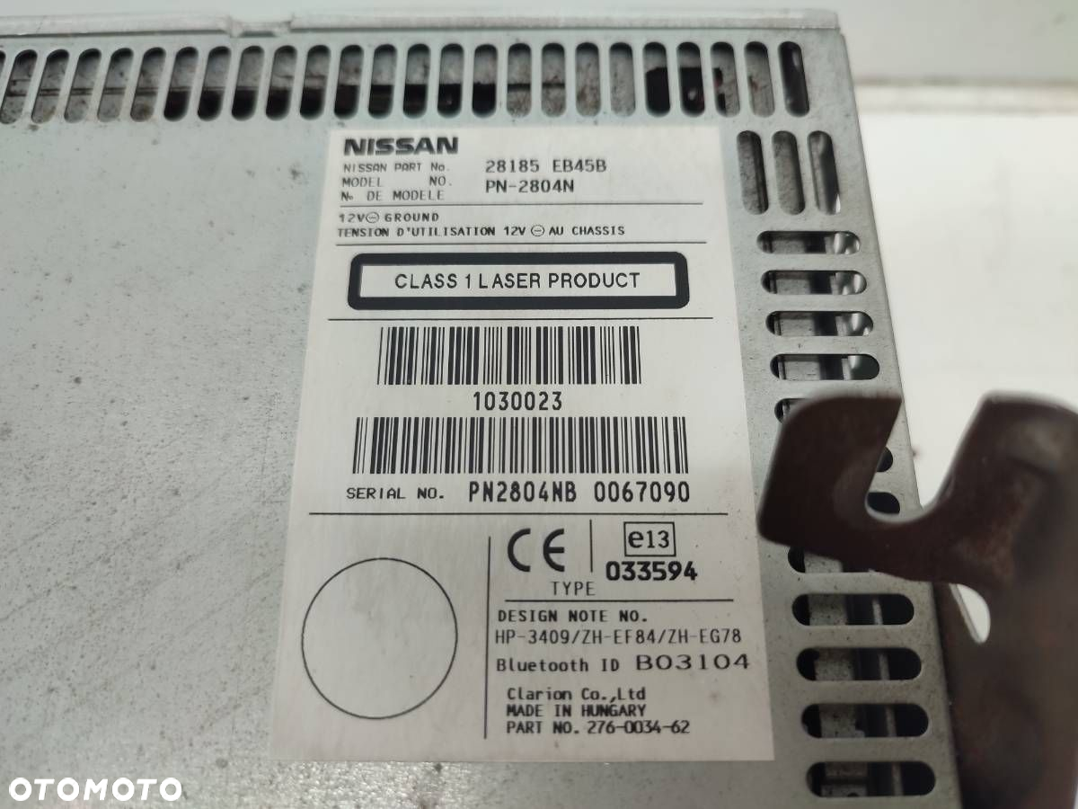 RADIO ODTWARZACZ CD NISSAN NAVARA III D40 28185EB45B - 4