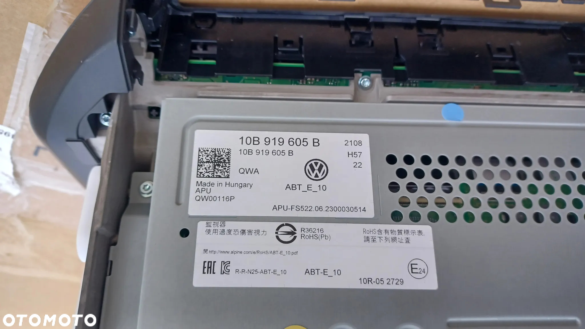 VW ID4 MONITOR WYŚWIETLACZ 10B91605 B9 - 3