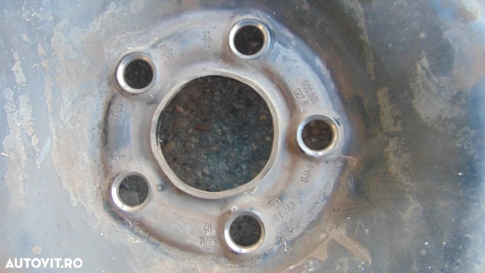 Jante tabla cu cauciucuri M/S Skoda rapid,Skoda Fabia 2,Skoda Roomster 5x100 dimensiune 175/70/14 - 9