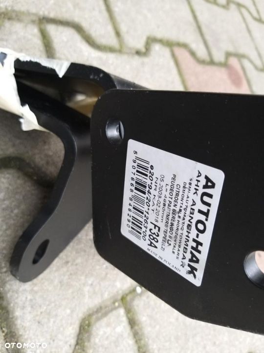 HAK CITROEN BERLINGO II dostawczy (dł. pojazdu 4680 mm) 5/2008-2/2018 PARTNER II / Tepee (L2) - 4