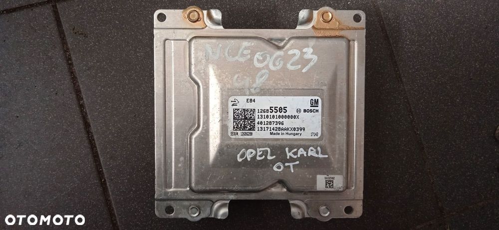 Komputer sterownik silnika ECU Opel Karl 1.0 B 12685505 - 1