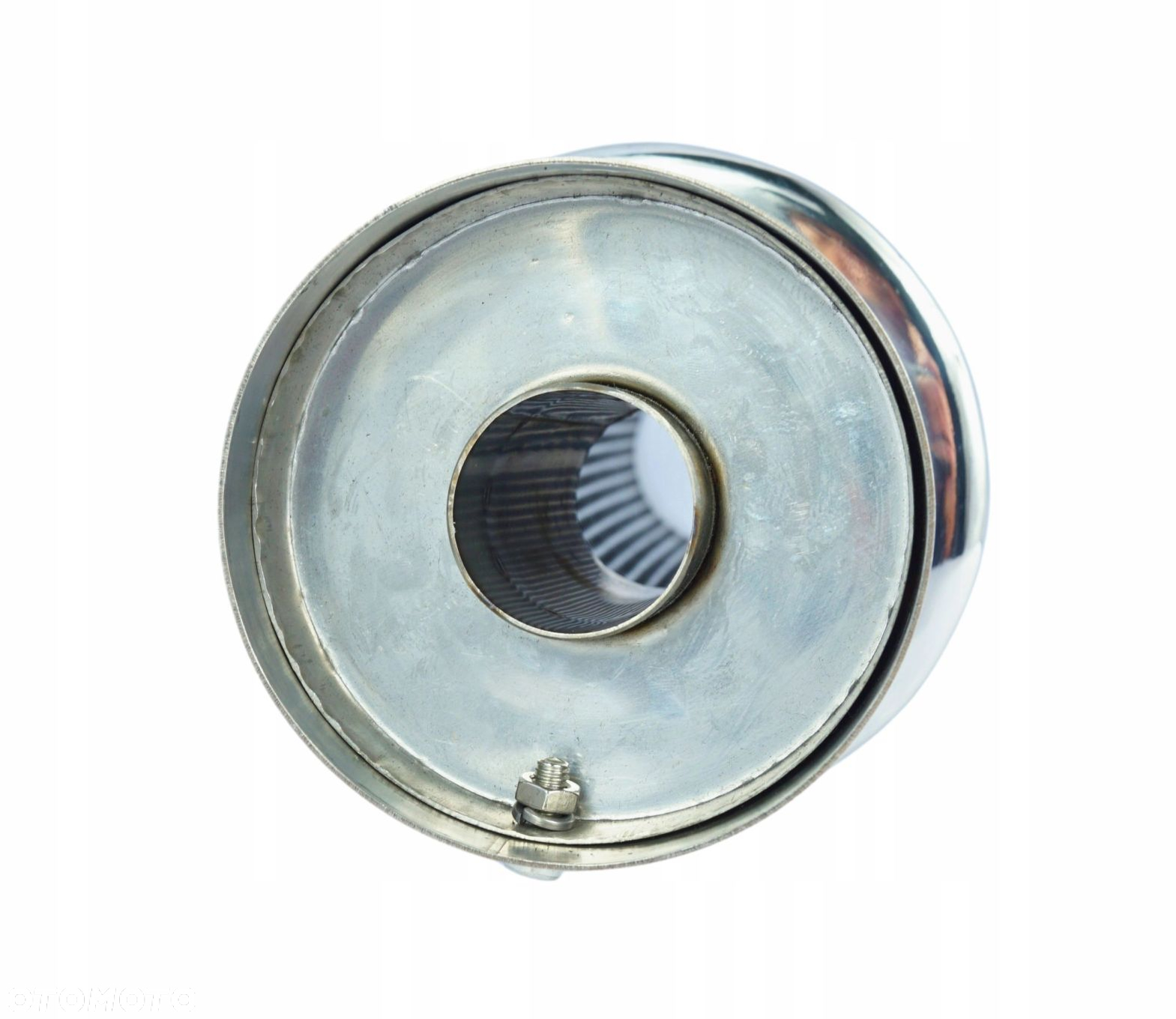 Tłumik Końcowy PRZELOTOWY wejście 63mm Końcówka 102mm JDM nierdzewka - 2
