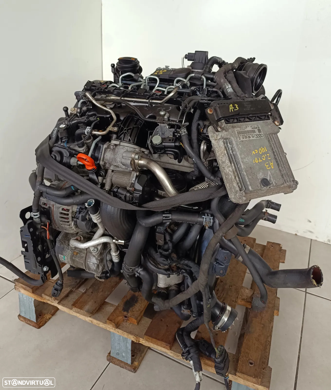 Motor Audi A3 2.0TDI 170cv CBB caixa 6v DSG 6 v automatica DSG LQT - 2