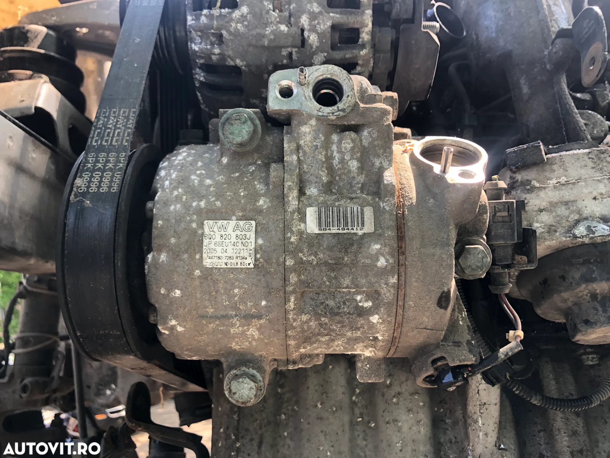 Compresor clima AC VW Polo 9N Skoda Fabia Seat Ibiza 1.4 TDI BNV - 3