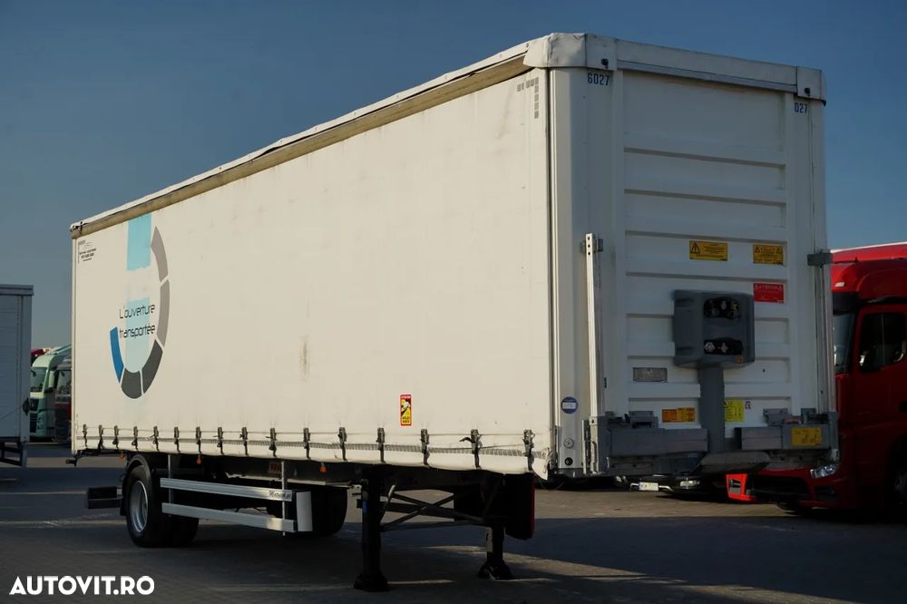 Fruehauf CITYLINER CORTINĂ / 1 AXĂ / DIRECȚIE / LUNGIME 11 M / CUREA CĂRUCIOR / PODEA REZISTENTĂ - 8