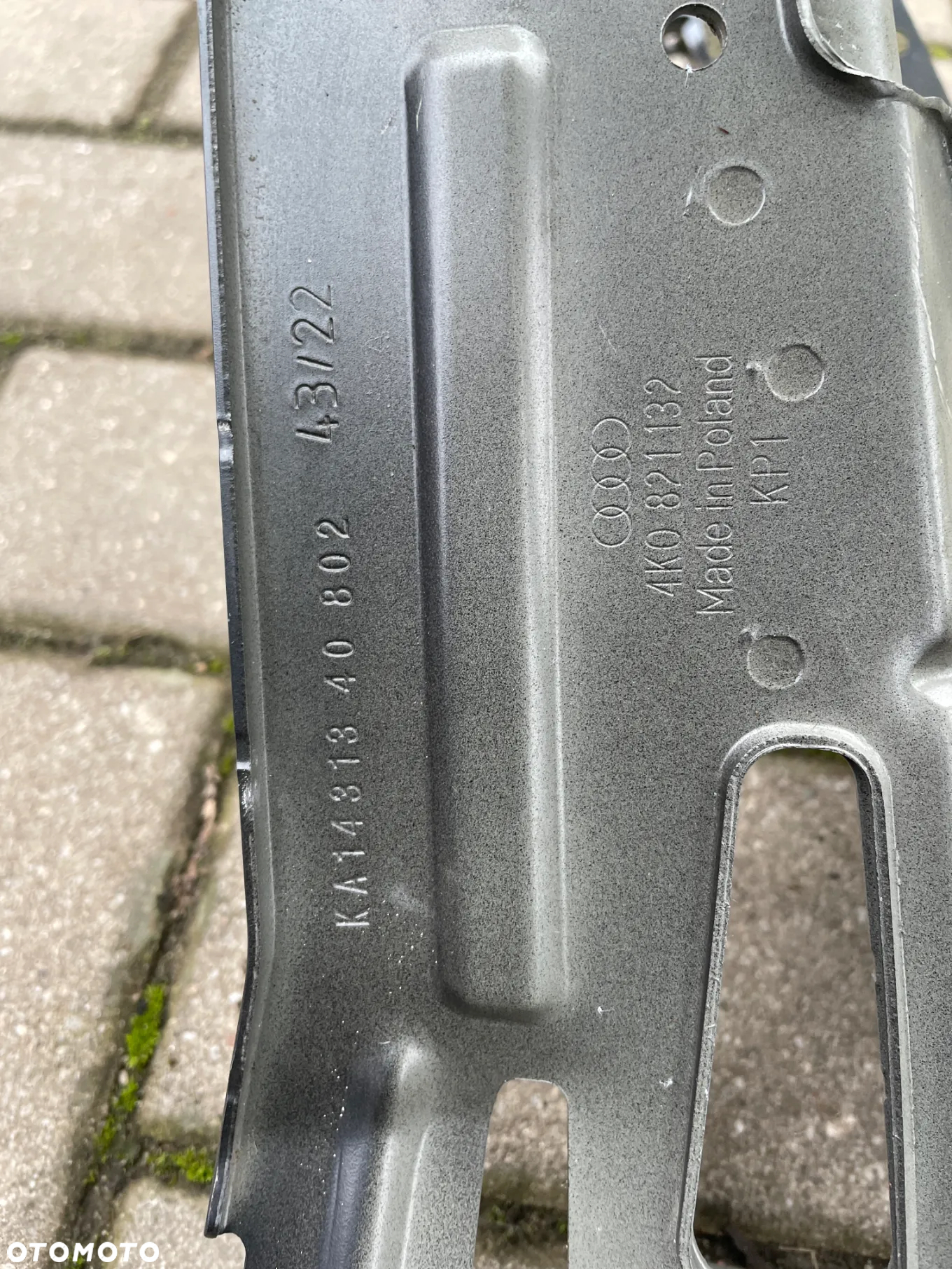 UCHWYT PODPORA WSPORNIK BŁOTNIKA PRAWA PRZÓD AUDI A6 C8 ORYGINAŁ 4K0821132 - 3