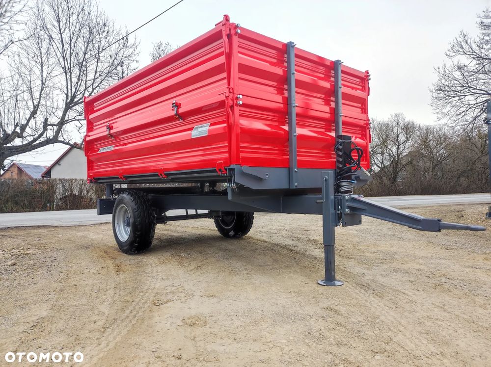 przyczepa rolnicza 3t wywrotka / euro-masz / zsyp / hamulce /nadstawy/ jednoosiowa - 13