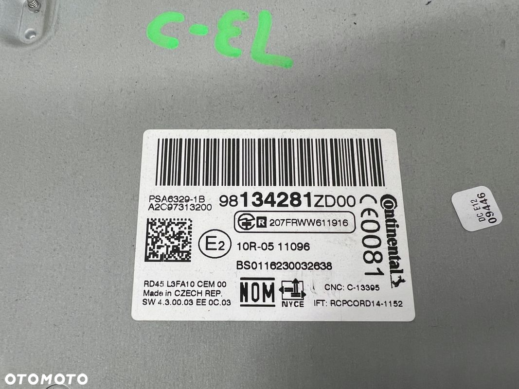 C-Elysee II radio 98134281ZD - 6