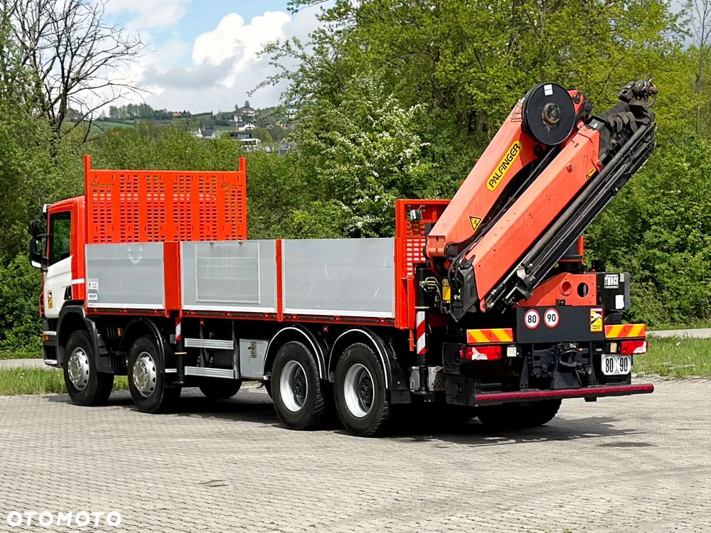 Scania P 410 * SKRZYNIA 7,30m * PALFINGER PK 34002 - SH F + PILOT * 8x4 - 6