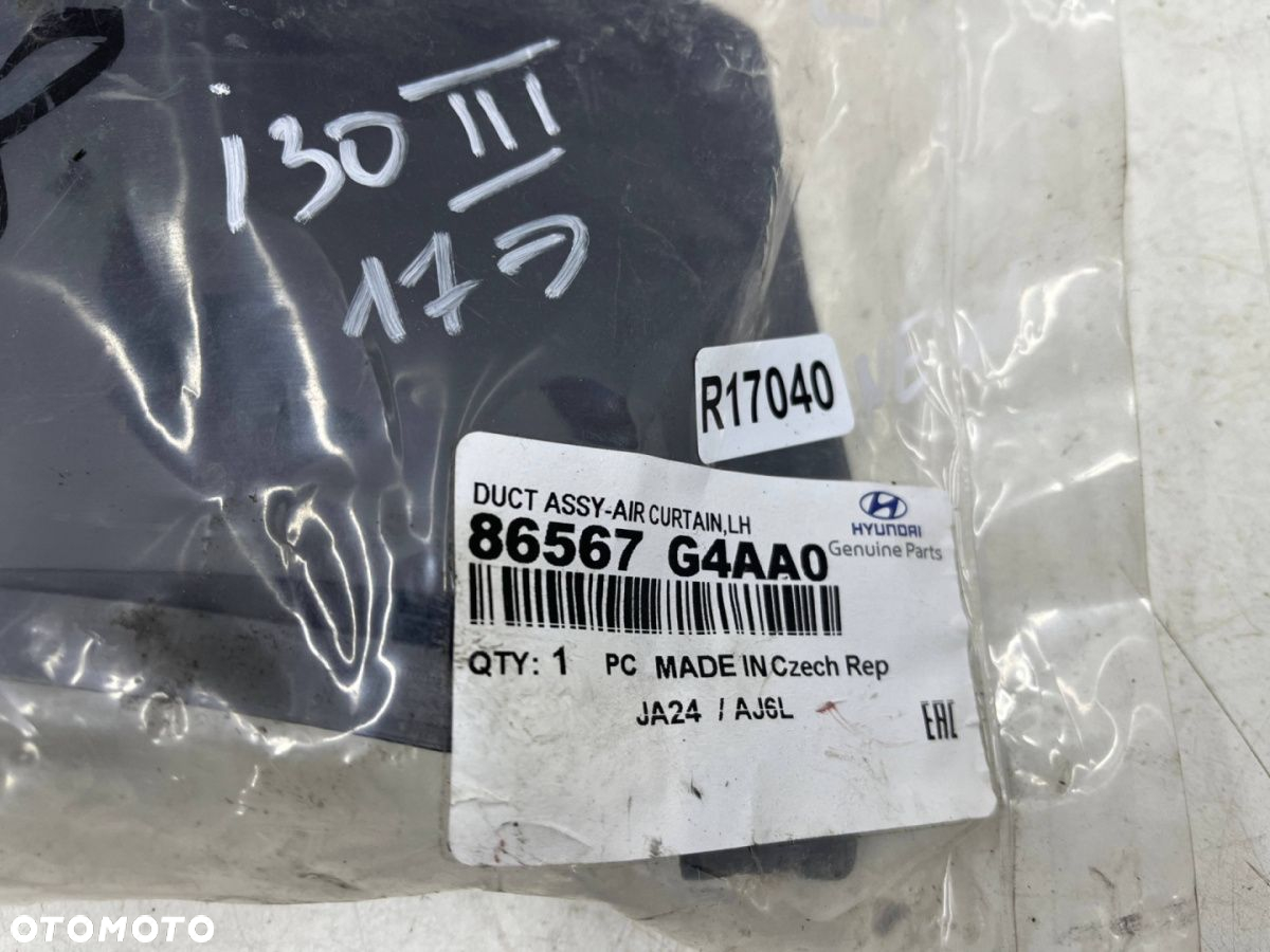 Kanał powietrza Hyundai i30 III PD Lift 18r.- lewy przedni wlot zderzaka chłodzenia hamulców NOWY - 5