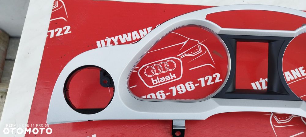 Ramka Osłona Licznika Srebrna Audi A6 C6 2009 Części Blask Gołdap - 2