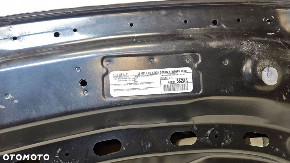 maska pokrywa silnika dodge ram trx 2021-2024 aluminiowa oryginalna - 5