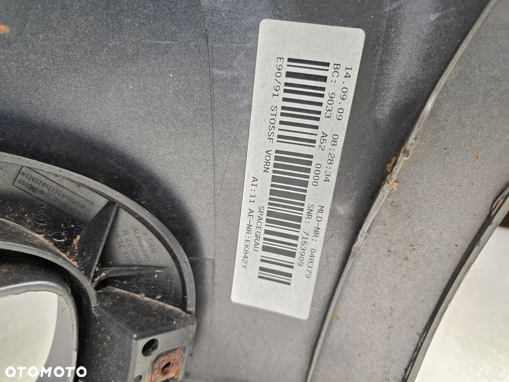 BMW E90 / E91 LIFT 08- ZDERZAK PRZEDNI PRZÓD BEZ SPRYSKÓW I BEZ PDC , NR AUKCJI NZ1751 - 25