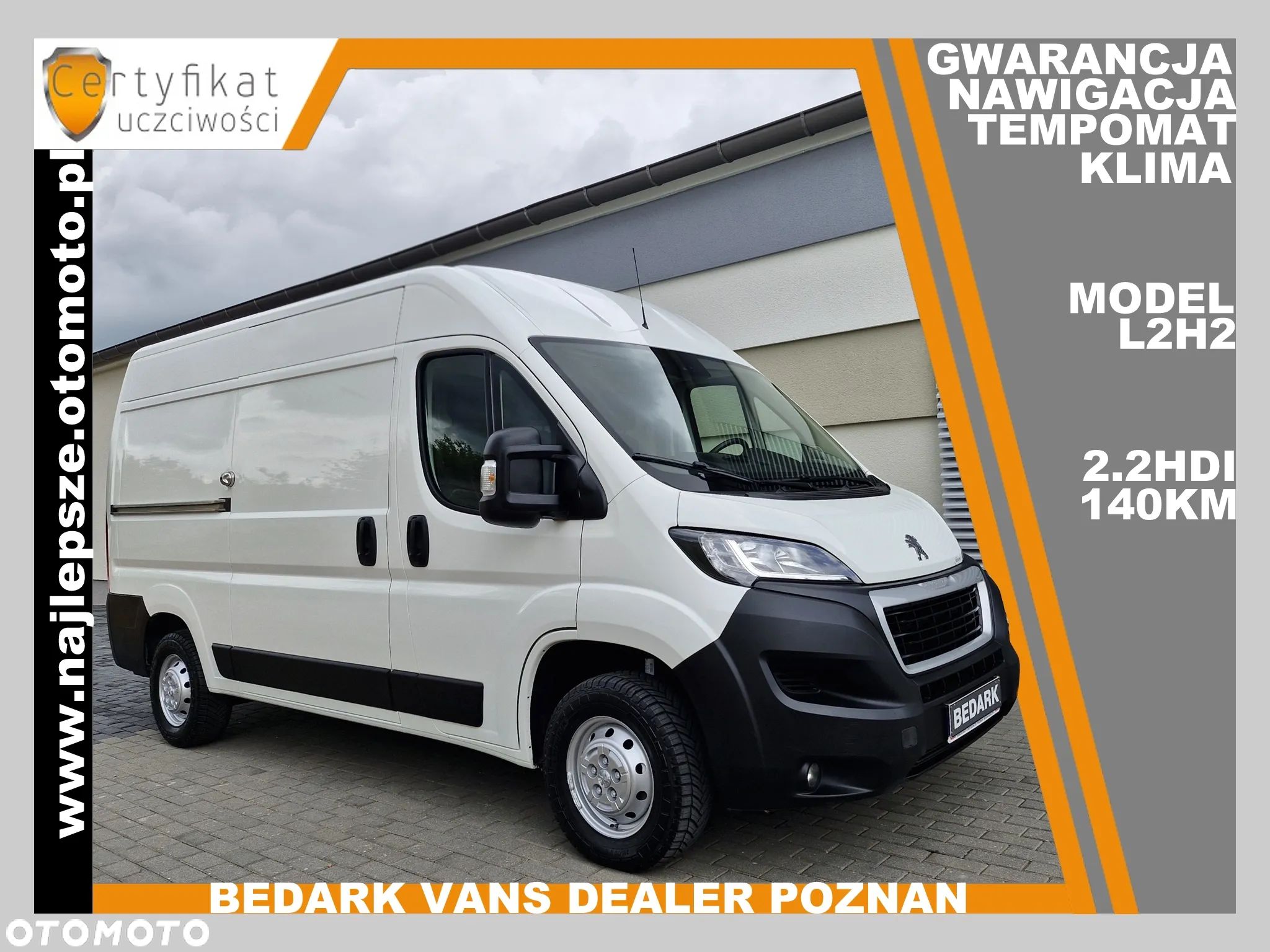 Peugeot Boxer L2H2, nawigacja, klima, tempomat - 1