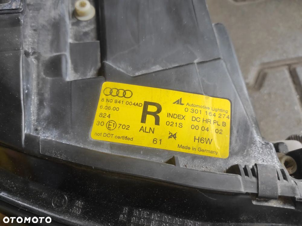 AUDI TT 8N XENON EU LAMPA PRZEDNIA PRAWA LEWA PRZÓD PRAWY LEWY 8N0941003AD  8N0941004AD SPRAWNE GWARANCJA WYSYŁKA !!!! - 7
