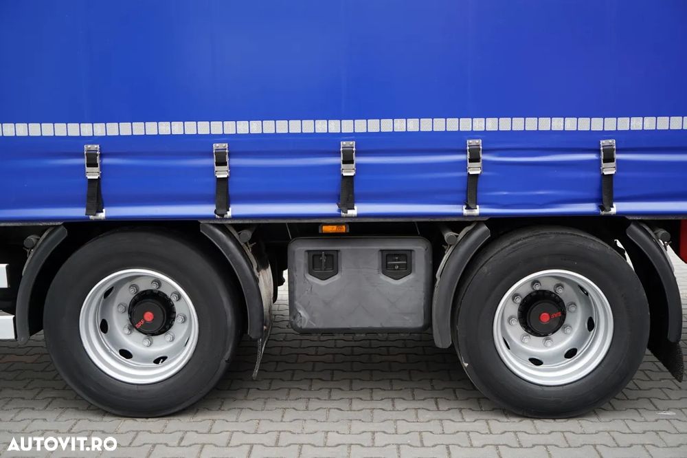 Wecon REMORCA - 7,7 M / AXĂ CULISANTĂ / ACOPERIȘ CULISANT / ȘINGURI CĂRUCIOR / SAF - 30