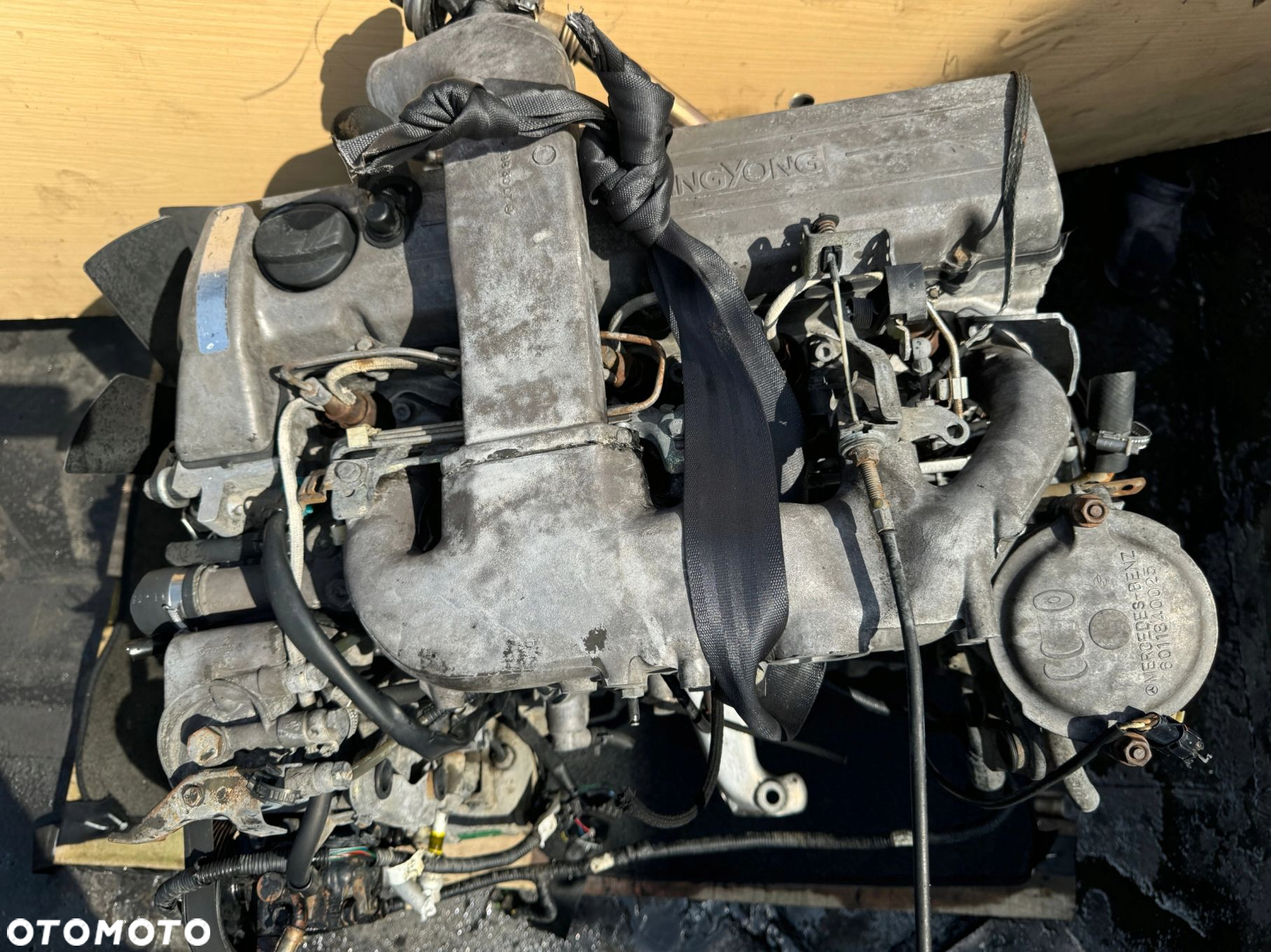 SILNIK KOMPLETNY Ssang Yong MUSSO 2.9 TD KORANDO DAEWOO OM662LA SPRAWDZONY - 4