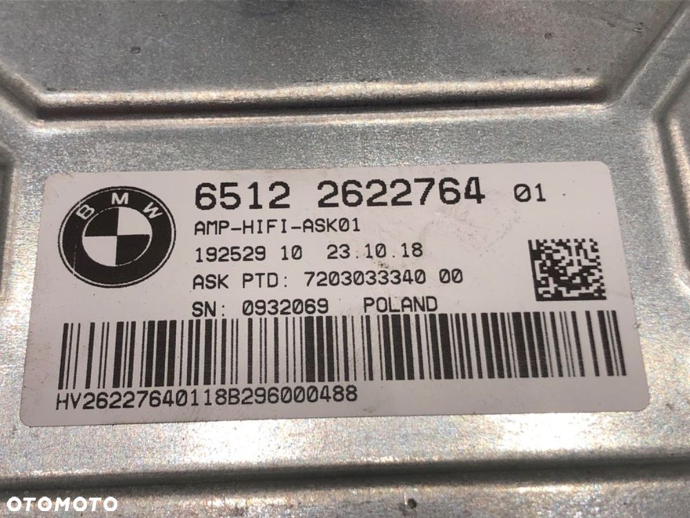 WZMACNIACZ  BMW 5 (G30, F90) 2016 - 2022 540 d xDrive 235 kW [320 KM] olej napędowy 2017 - 2020 - 4