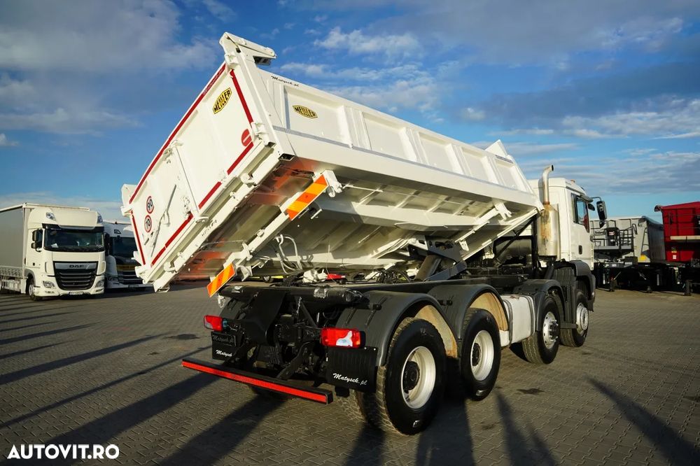 MAN TGA 35.480 / 8x6 / BASCULATOR CU 2 LATE / HYDRODOLT / MEILLER KIPPER / MANUAL / CAMERĂ - 13