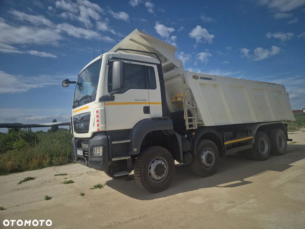 MAN TGS 41.460 8x8, MILLER hardoks, wywrotka, 89 000km, bardzo ładny stan, klima - 4