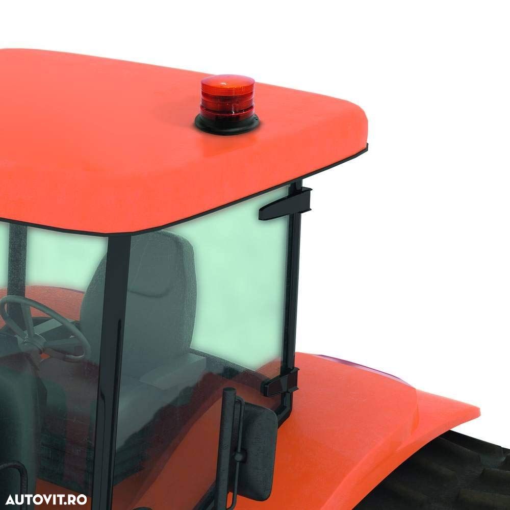 Girofar auto Carpoint 12V 500W orange cu bec Xenon , fixare magnetica si suruburi 14x15,5/20cm - 2