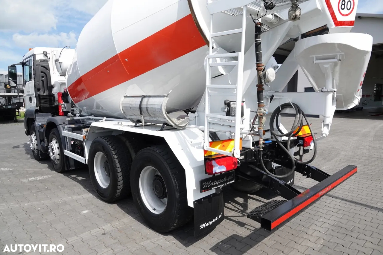 MAN TGS 32.360 / 8X4 / BETONATOR / LIEBHERR CONVERTER / 9 mc / JANTE ALIE / EURO 6 - 9
