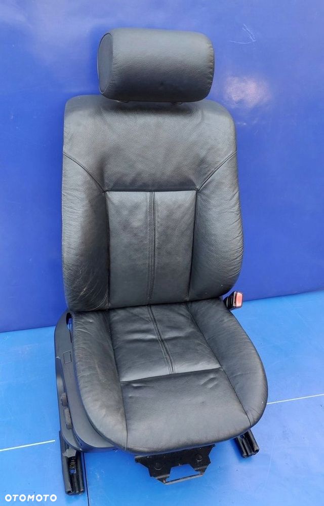 fotel pasażera prawy bmw 5 e39 czarna skóra eur - 4