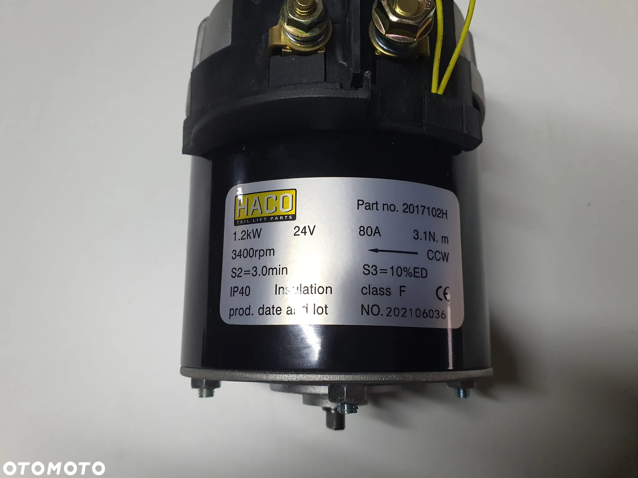 Silnik do windy załadowczej Erhel Hydris 24V 1,2 kW typu HPI, 2017102H - 2