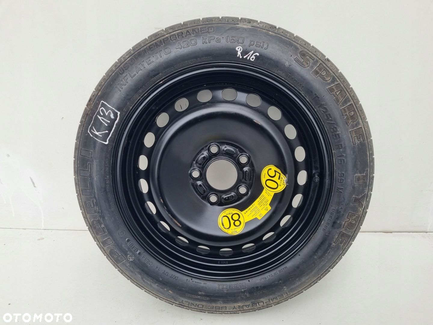 Volvo S40 II V50 C30 KOŁO DOJAZDOWE dojazdówka 125/85 R16 30683913 2160823 - 1