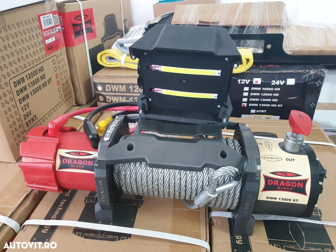 Cutie de comanda completa pentru troliu electric la 12V sau 24V - 2