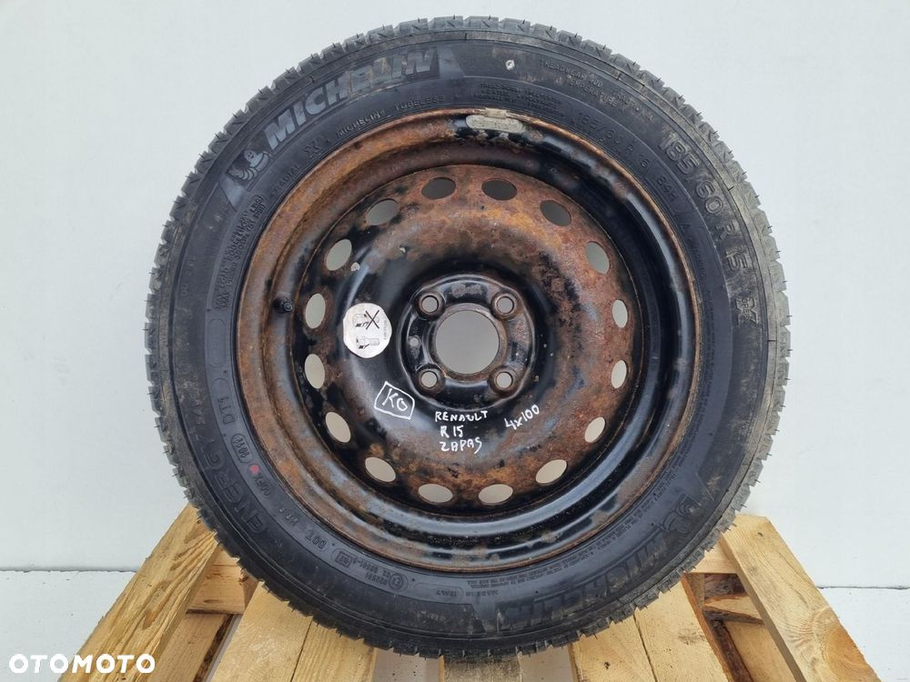 Renault Megane II Scenic II Clio KOŁO ZAPASOWE Zapas 185/60 R15 4x100 ET50 - 1