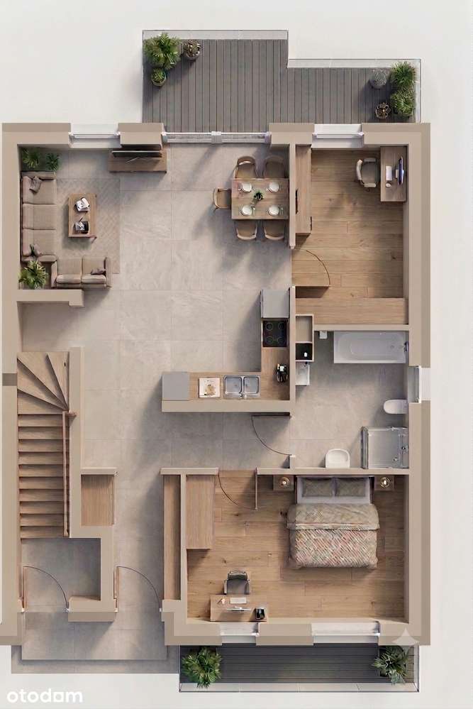 Bezczynszowe Apartamenty | Duże ogródki ! - Pełny obrazek: 4/13