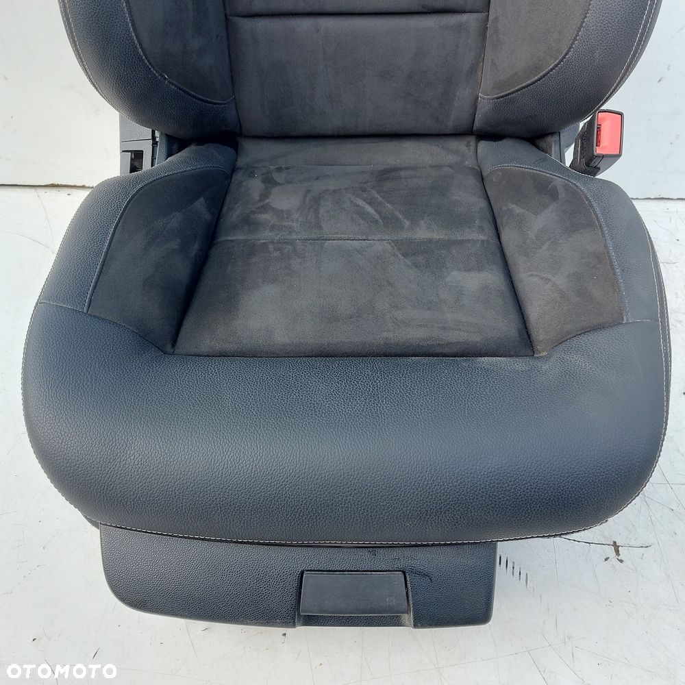 FOTEL PASAZERA KOMPLETNY PODUSZKI MODUL MERCEDES E W212 LIFT ORYGINAL DEMONTAZ SKORA ALCANTARA - 2