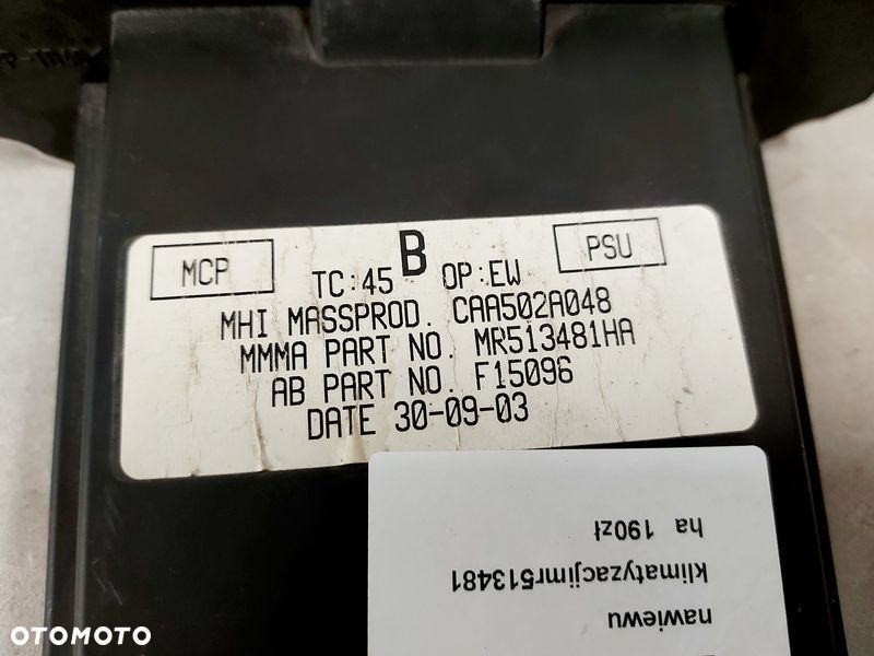 mitsubishi endeavor panel nawiewu klimatyzacji mr513481ha - 6